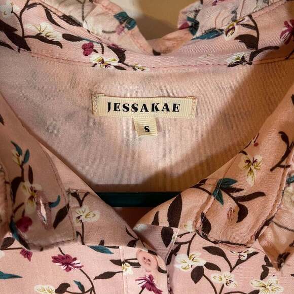 JessaKae Floral Cap Sleeve Dress size Sm - Picture 3 of 8